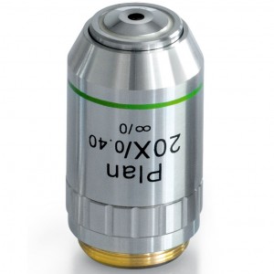 OBB-A1251 Obiettivo planacromatico Infinity (senza vetrino coprioggetti) 20.0× / 0.40 (molleggiato)